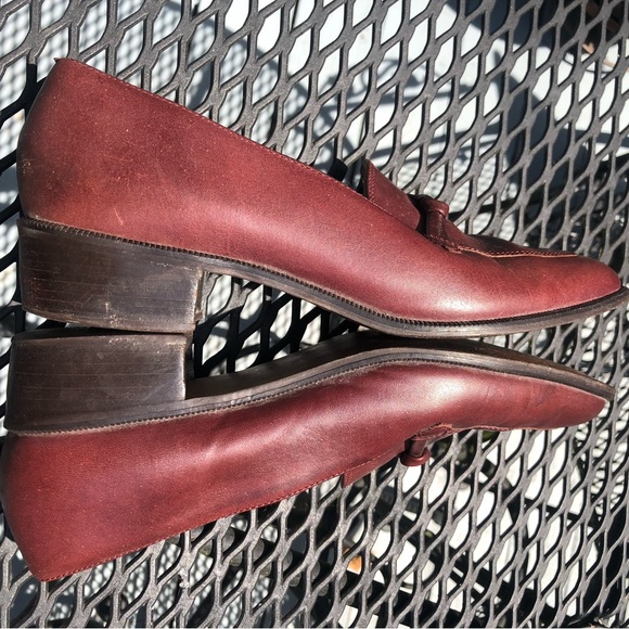Unisa Leather Block Heal Loafers 8 - Picture 8 of 9